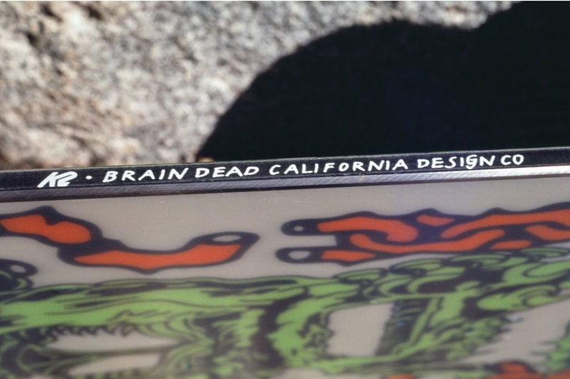 Brain Dead K2 snowboarding snowboard boots tees beanie clown hat release info date price october 25