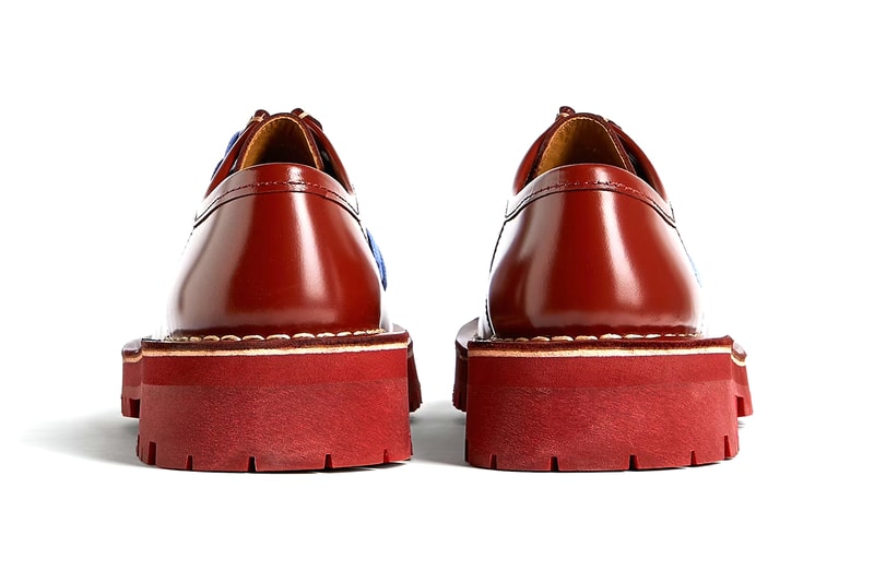 CamperLab Eki Black Formal Shoes Fall Winter 2022 Achilles Ion Gabriel Exposed Oversized Stitches Burgundy Blue Release Information