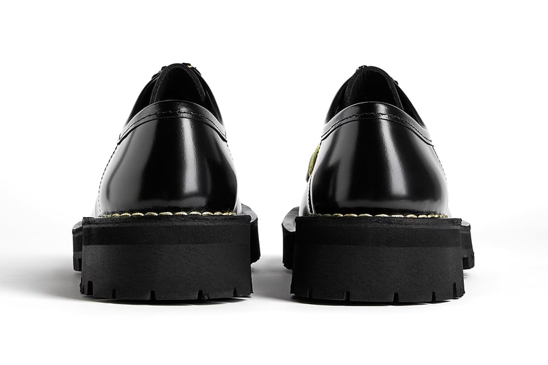 CamperLab Eki Black Formal Shoes Fall Winter 2022 Achilles Ion Gabriel Exposed Oversized Stitches Burgundy Blue Release Information