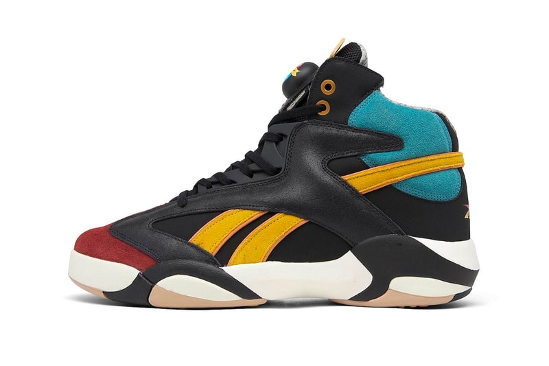 Street Fighter Reebok Shaq Attaq Capcom shaquille o neal black dark sable lue blue leather suede gold pump HR0603 release info date price