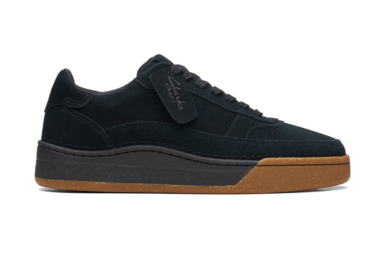 Take a Look at Clarks’ Craft Court Lace in Black Suede