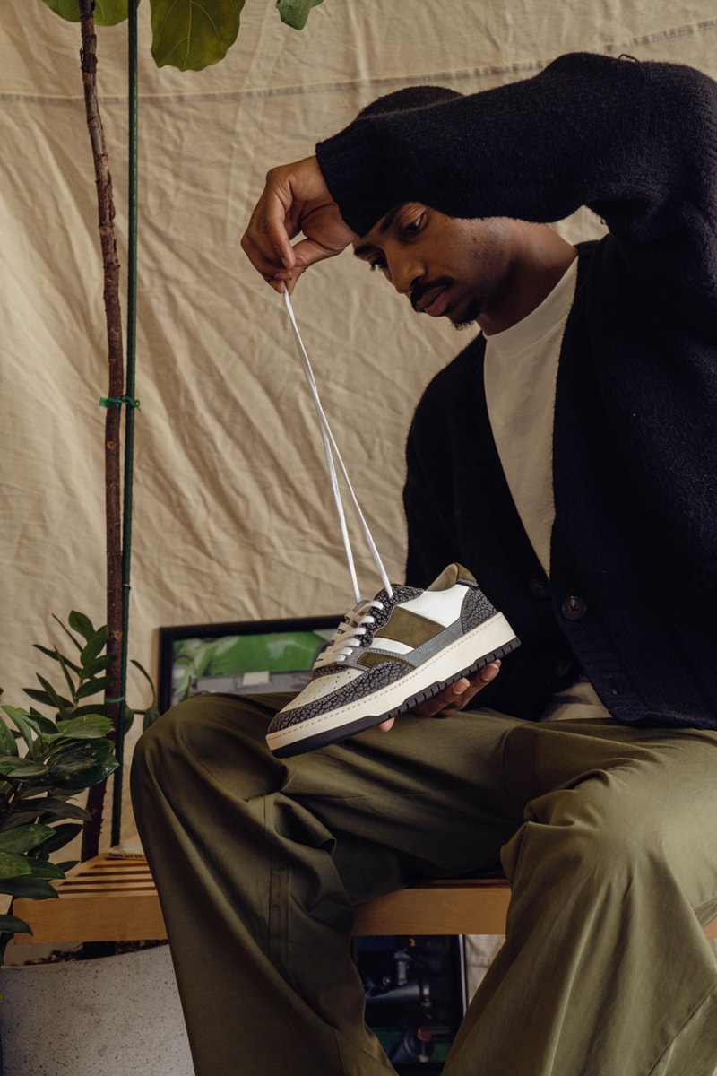 Collegium New York City Pop-Up Sneaker Release Information Nick Sisombath Pillar Alpha Cracked Pillars Pt.II" - Italian "Olive Nubuck"/Cracked Pillars Emerging Brand Shoes
