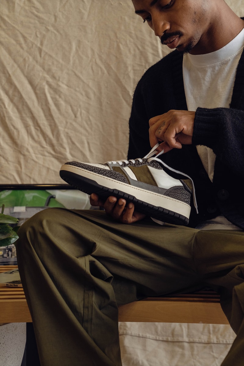 Collegium New York City Pop-Up Sneaker Release Information Nick Sisombath Pillar Alpha Cracked Pillars Pt.II" - Italian "Olive Nubuck"/Cracked Pillars Emerging Brand Shoes