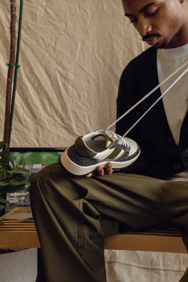 Collegium New York City Pop-Up Sneaker Release Information Nick Sisombath Pillar Alpha Cracked Pillars Pt.II" - Italian "Olive Nubuck"/Cracked Pillars Emerging Brand Shoes