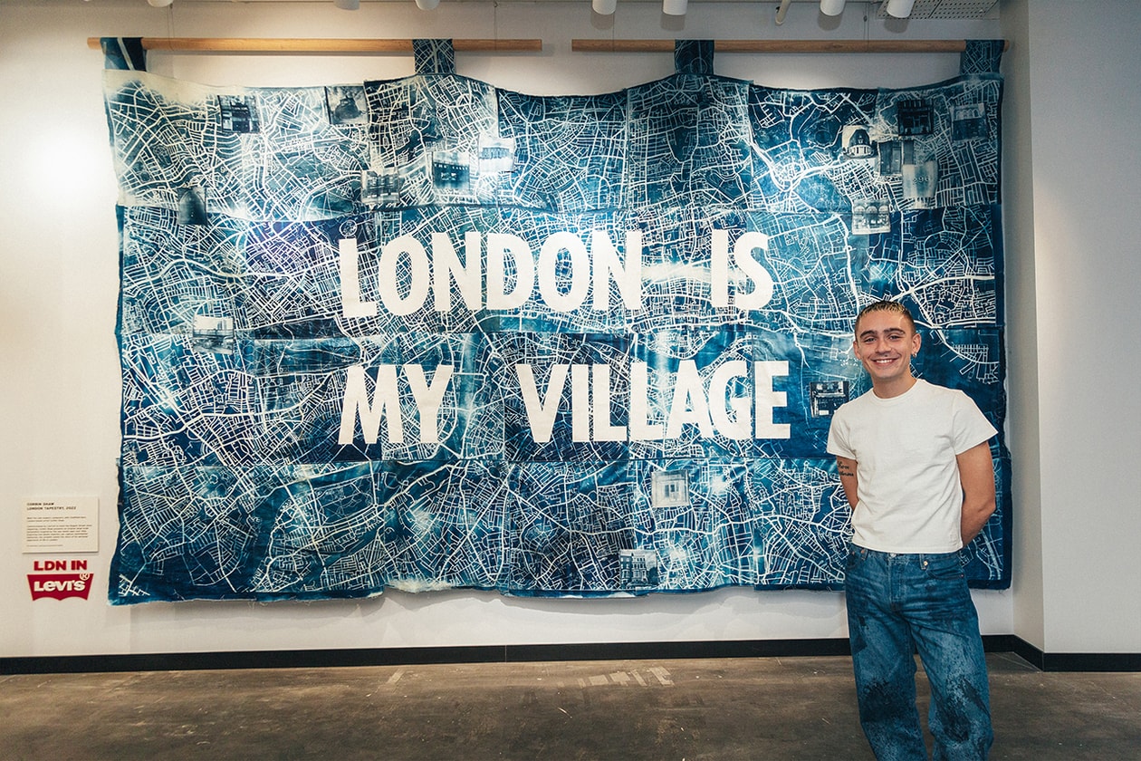 Corbin Shaw Levi's London Store Tapestry London Is My Village Interview Exclusive Quotes Artwork Denim