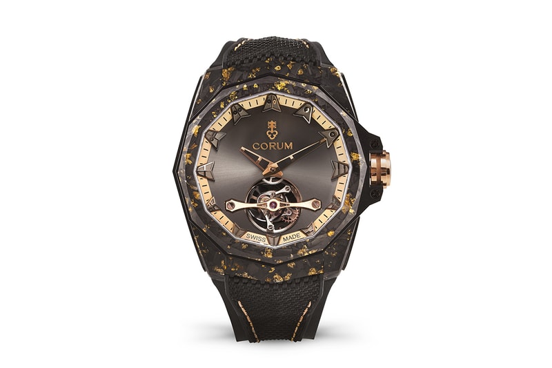 Encased In a Composite Material Combining Carbon And Gold Inclusions