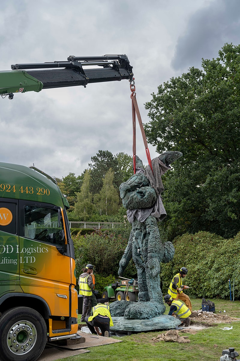Daniel Arsham's Giant Bronze Sculptures are Being Installed in Yorkshire
