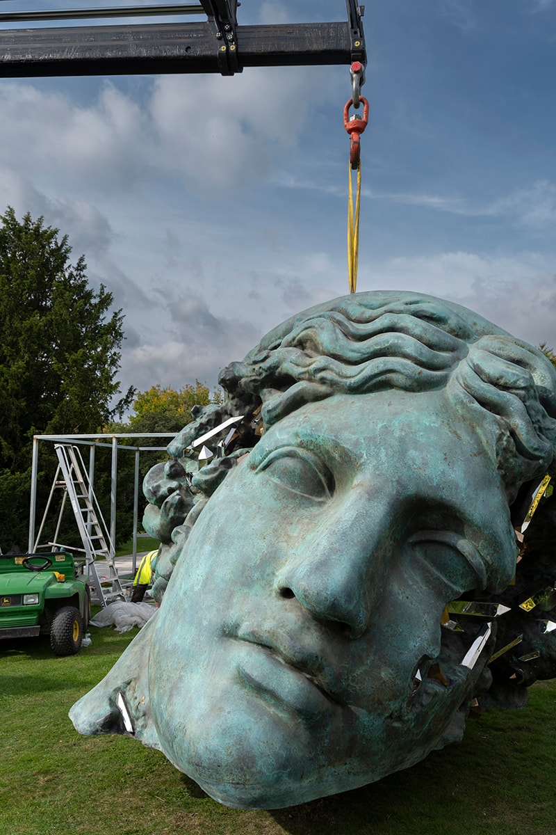 Daniel Arsham's Giant Bronze Sculptures are Being Installed in Yorkshire
