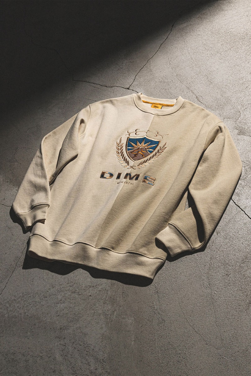 Dime Fall 2022 Delivery 2 HBX Release Info Buy Price Fleece Jacket Crewneck T-shirt Logo Crest Embroidery Sherpa Jacket Puffer Denim Pants Sweatpants