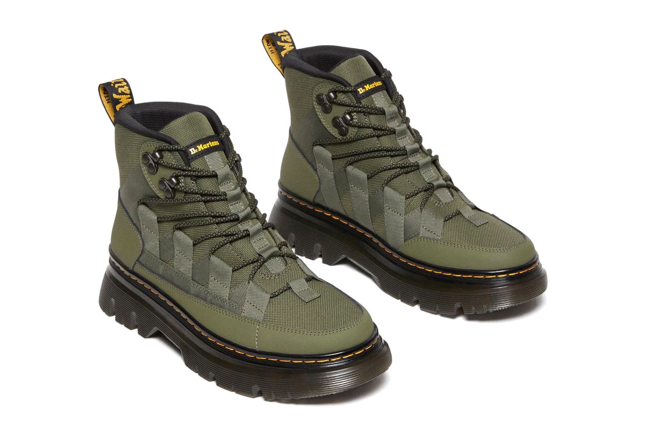 Dr. Martens Boury Utility Boot Fall Winter 2022 Utility Shoes Footwear Fashion AirWair heel loop Tarian outsole Tough 50/50