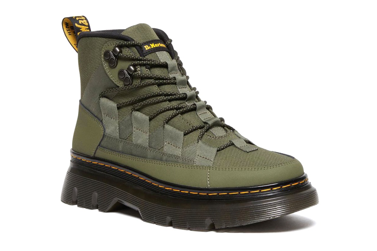 Dr. Martens Boury Utility Boot Fall Winter 2022 Utility Shoes Footwear Fashion AirWair heel loop Tarian outsole Tough 50/50