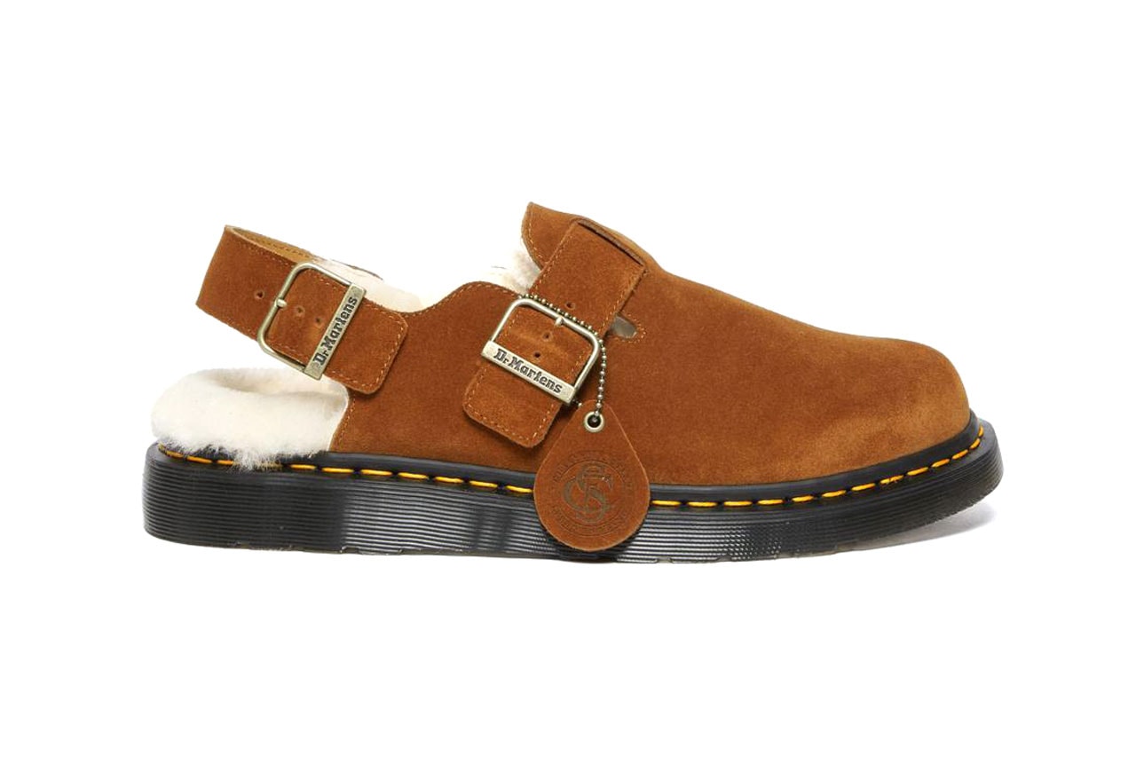 Dr Martens Jorge Made in England Shearling Mule Sandal Footwear Fall Winter 2022 Fashion UK Shoes Shearling Suede 