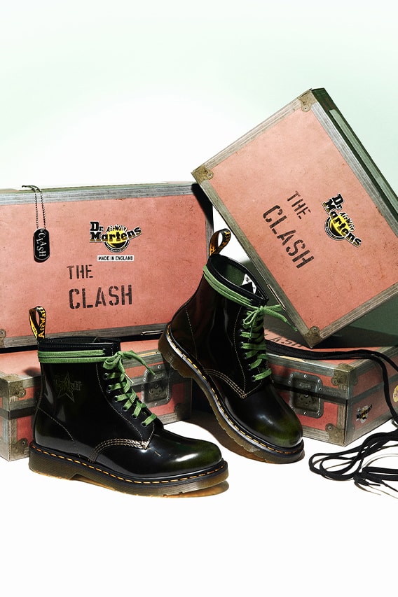 Dr. Martens x The Clash Collaboration Release Info footwear 1460 1461 hype sneakers boots rock music British