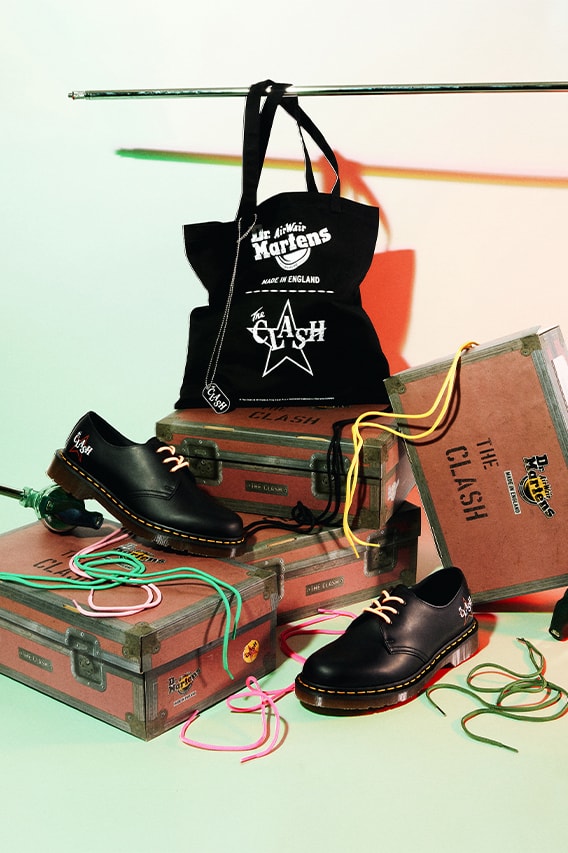 Dr. Martens x The Clash Collaboration Release Info footwear 1460 1461 hype sneakers boots rock music British