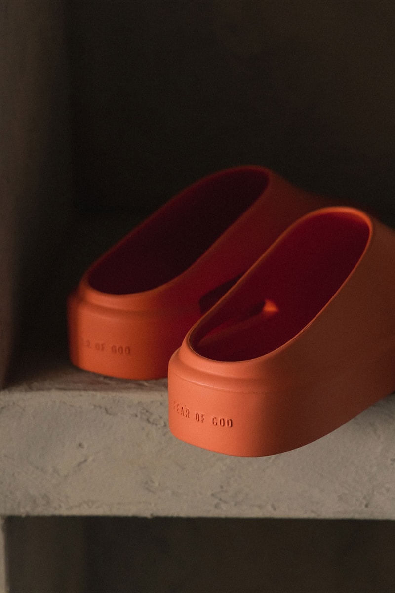 Fear of God The California Slip-On Shoes Greige Coral Canary 