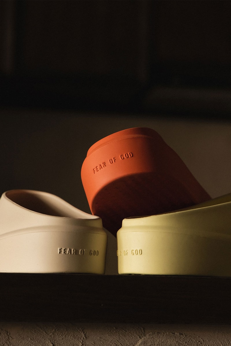 Fear of God The California Slip-On Shoes Greige Coral Canary  display picture 2