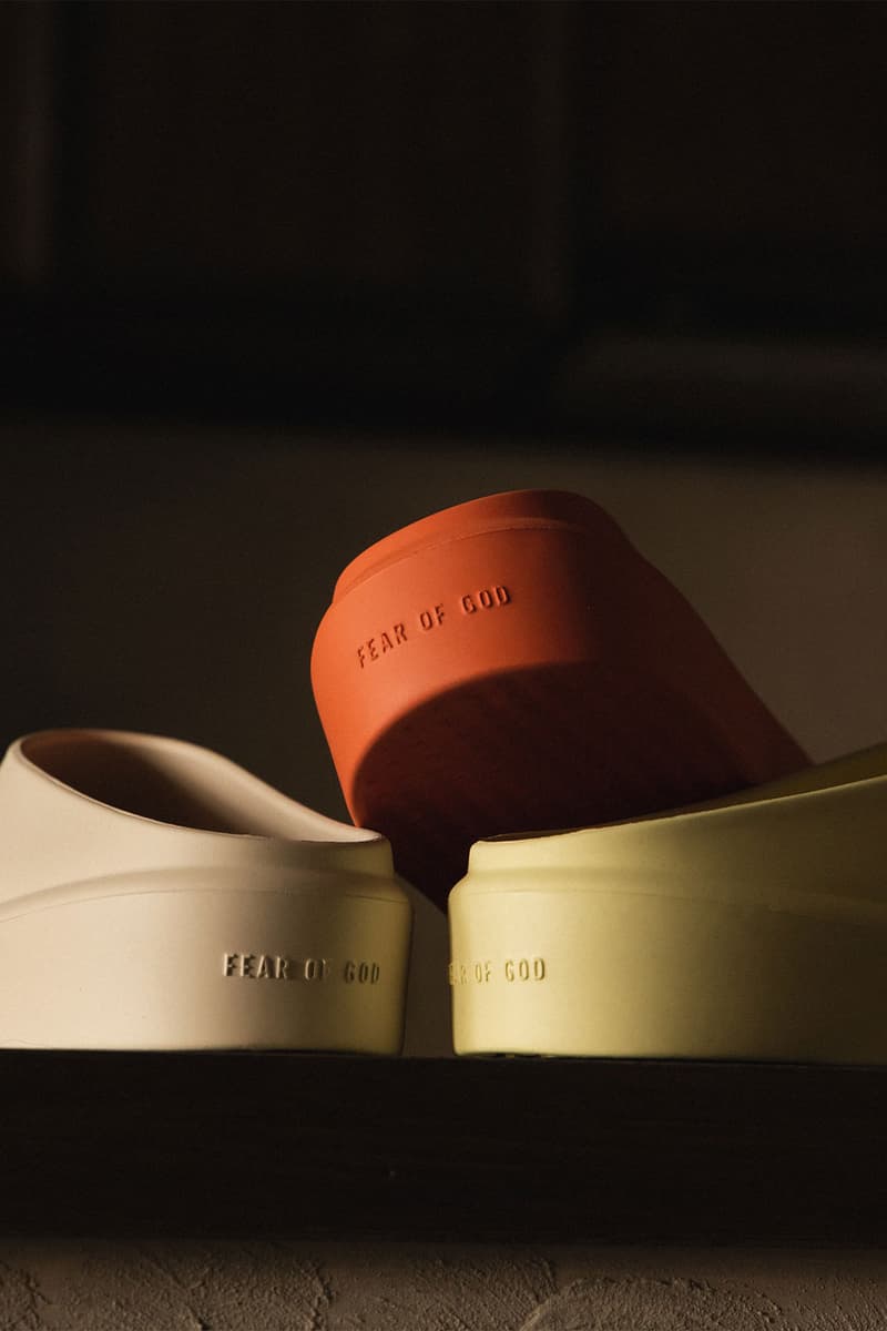 Fear of God The California Slip-On Shoes Greige Coral Canary HBX Release Info Buy Price