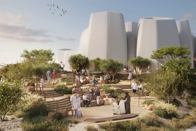 Foster + Partners Designs Marine Life Institute on Red Sea Coastline worlds first fully immersive experiential marine life center triple bay marina saudi arabia 