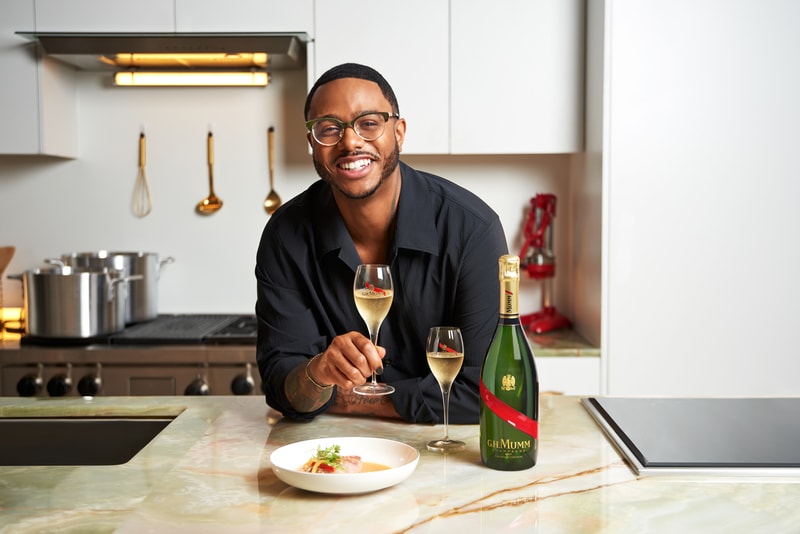 Champagne Brand G.H.Mumm Teams Up With American Chef Kwame Onwuachi for Flavorful, Celebratory Dishes