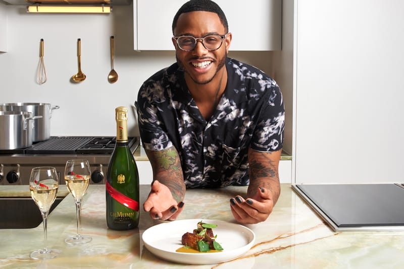 Champagne Brand G.H. Mumm Teams Up With American Chef Kwame Onwuachi for Flavorful, Celebratory Dishes