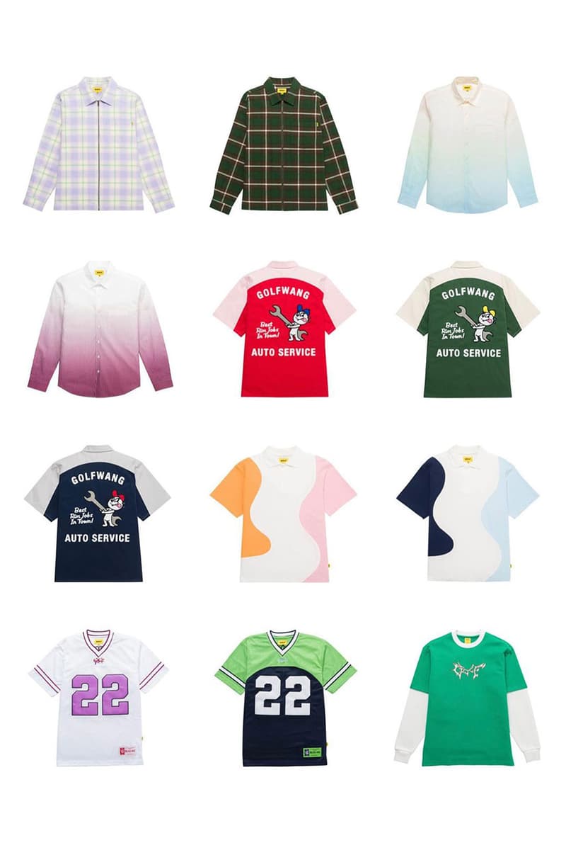 golf wang fall winter 2022 collection release info date photos price jacket pants hoodie basketball hoop socks trucker hat graphic tees vest bags gloves tyler the creator long sleeve shirt tray fleece jersey