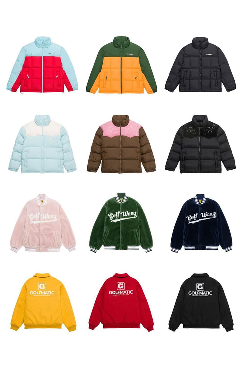 golf wang fall winter 2022 collection release info date photos price jacket pants hoodie basketball hoop socks trucker hat graphic tees vest bags gloves tyler the creator long sleeve shirt tray fleece jersey