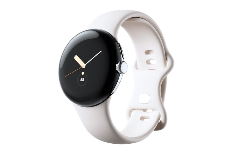 Google Pixel Watch Fitbit First ever smartwatch circular face bulbous dome face steel matte black charcoal 