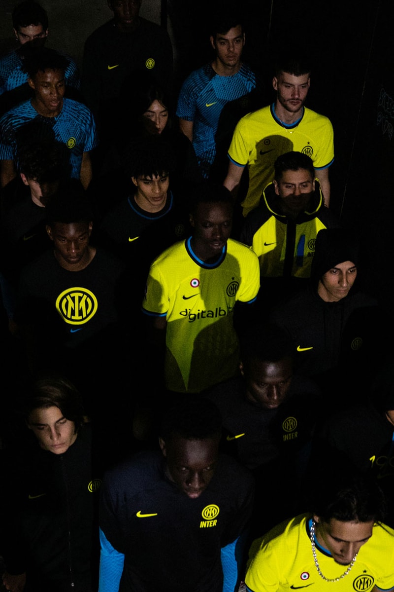 Nike Football Inter Milan Football Kit Jersey Italy Serie A Soccer Sports Swoosh Yellow Fashion Style Italian 