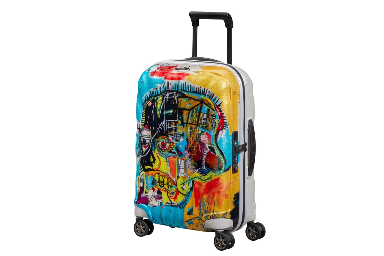 jean michel basquiat samsonite c lite luggage suitcase collection pez dispenser untitled skull official release date information photos price store list buying guide