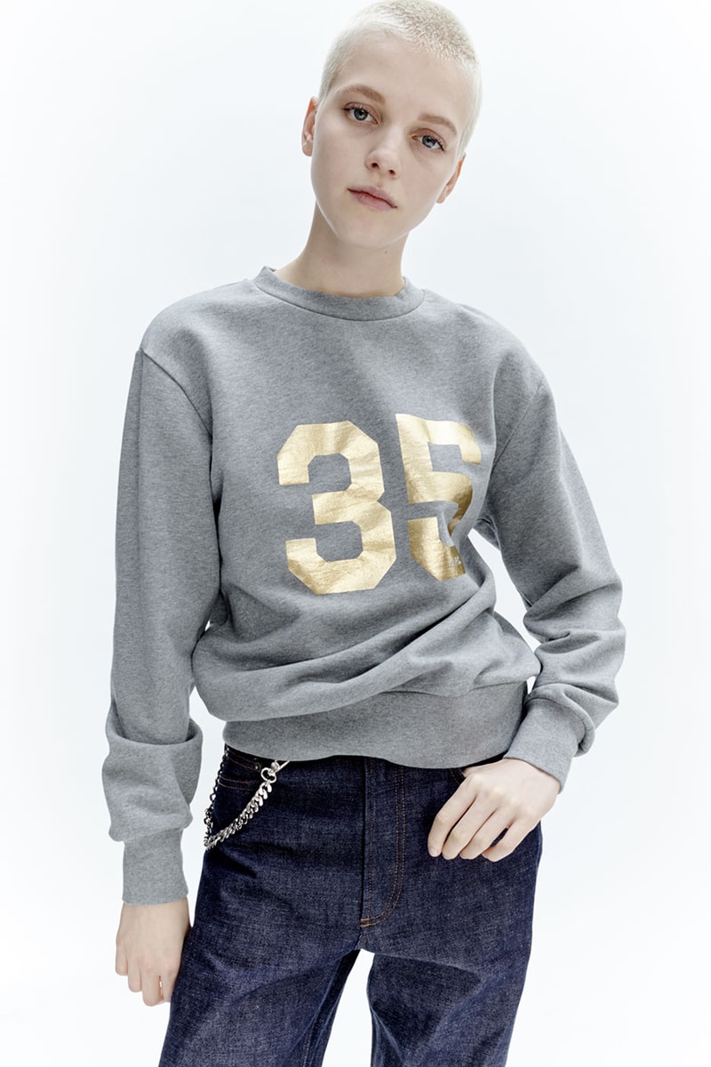 Jean Touitou A.P.C's 35th Anniversary Collection shetland sweater military p43 fatigue varsity jacket miles davis verdurin release info date price lookbook 