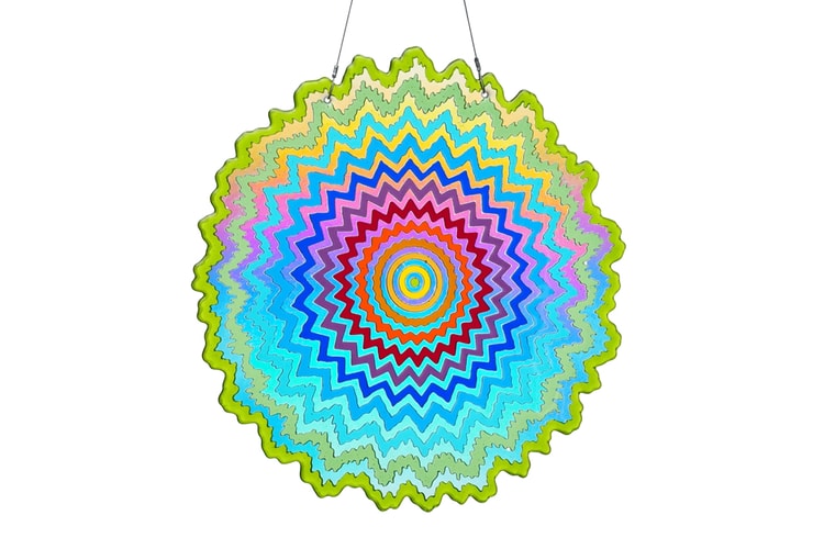 Jen Stark Enters the World of Stained Glass in 'Dichroic Mandala'