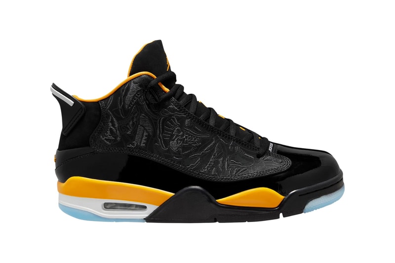 Jordan Dub Zero Black Taxi 2005 yellow blue white laser print release info date price 160 usd 311046-017