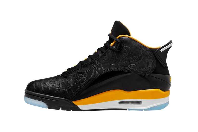 Jordan Dub Zero Black Taxi 2005 yellow blue white laser print release info date price 160 usd 311046-017