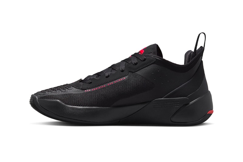 The Jordan Luka 1 "Bred" Has an Official October Release Date jordan brand michael jordan jumpman logo luka doncic nba basketball dallas mavericks black red grey