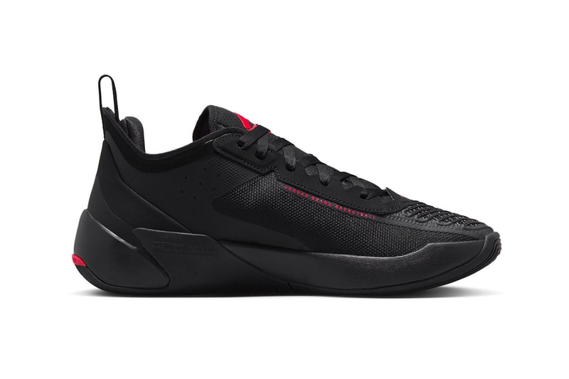 The Jordan Luka 1 "Bred" Has an Official October Release Date jordan brand michael jordan jumpman logo luka doncic nba basketball dallas mavericks black red grey