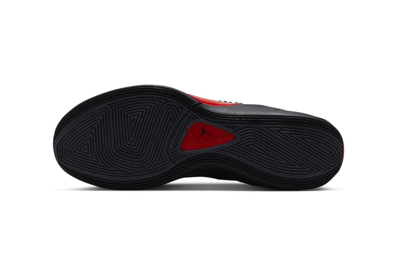 The Jordan Luka 1 "Bred" Has an Official October Release Date jordan brand michael jordan jumpman logo luka doncic nba basketball dallas mavericks black red grey