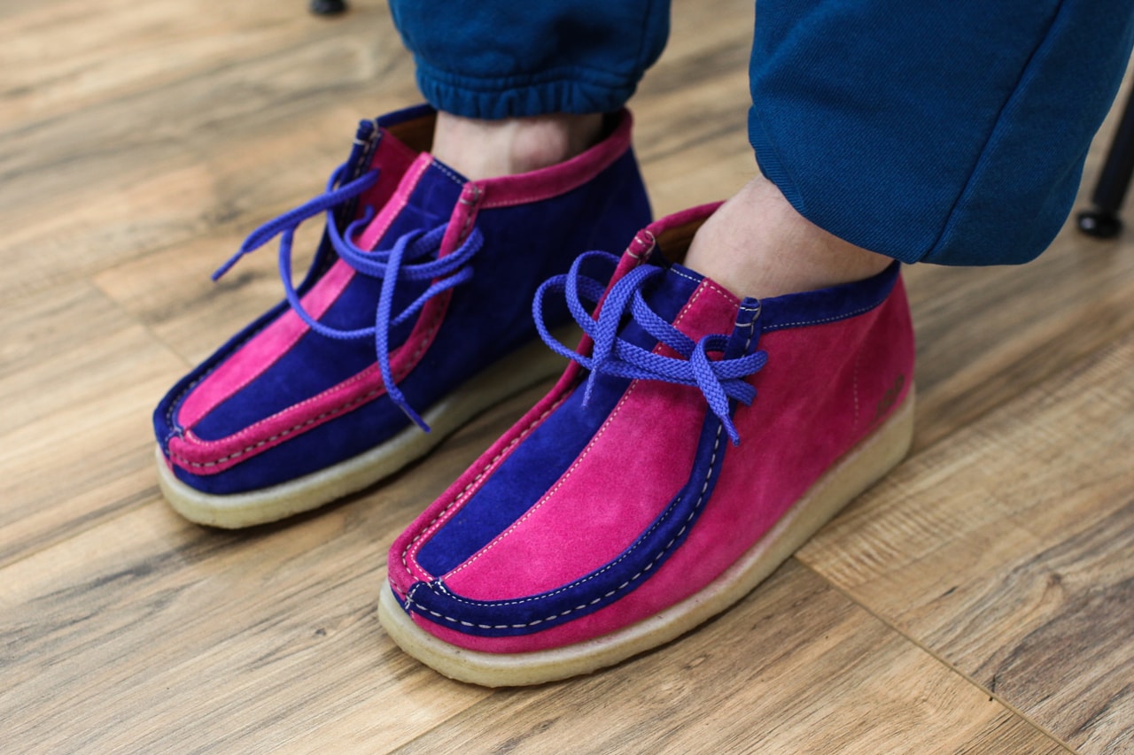 jsp jimmy sweatpants gorecki padmore and barnes p404 wallabee shoe pink blue green official release date info photos price store list buying guide