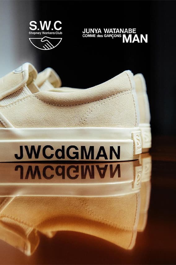 Junya Watanabe MAN x Stepney Workers Club Lister Release Info collaboration sneakers London