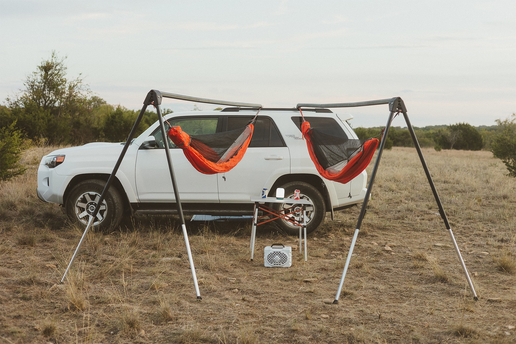 Kammok Vehicle Mounted Hammock Stand release outdoors camping overlanding 