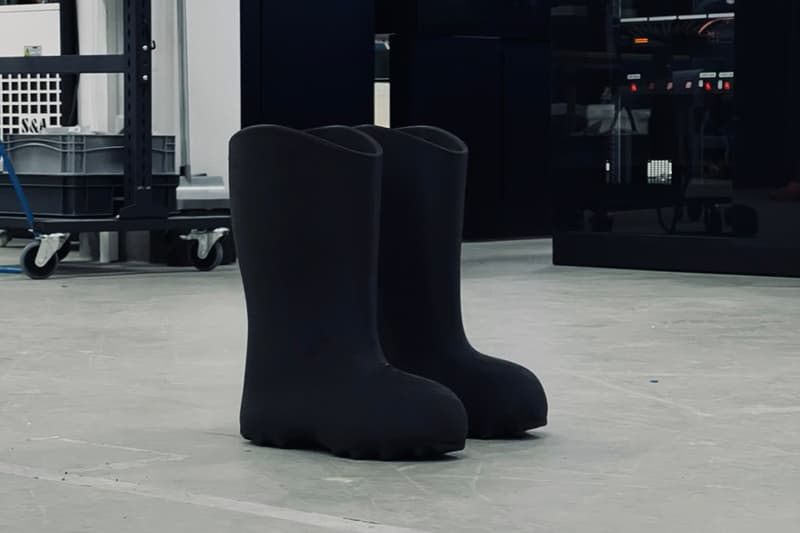 Ye Enlists Zellerfeld to Debut 3D-Printed Boot for YEEZY Season 9 Show yzyszn 9 white lives matter paris fashion week rapper artist donda