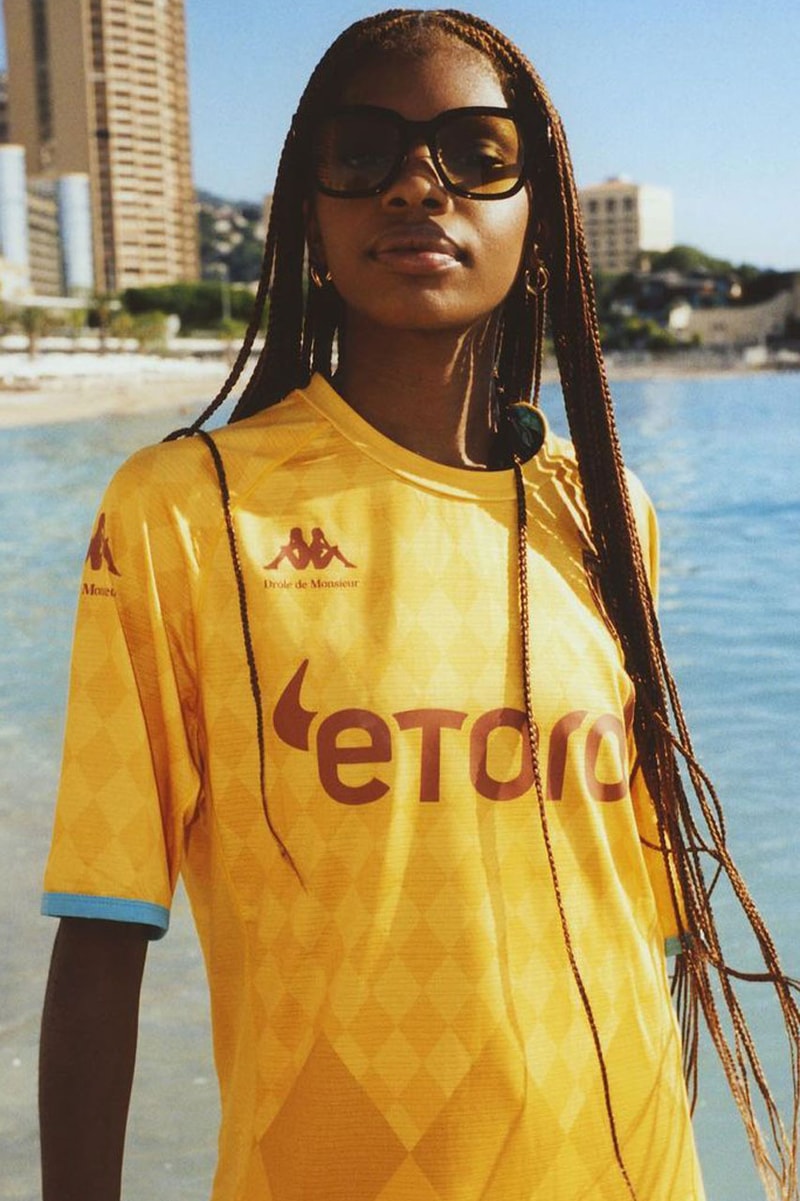 Drôle de Monsieur Kappa AS Monaco Football Shirt French France Fashion Collaboration Ligue 1 