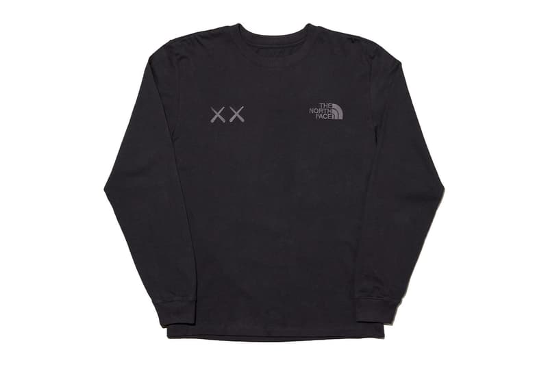 TNF The North Face x KAWS Hoodie tee mitts jacket parka product images pant mule release info date price