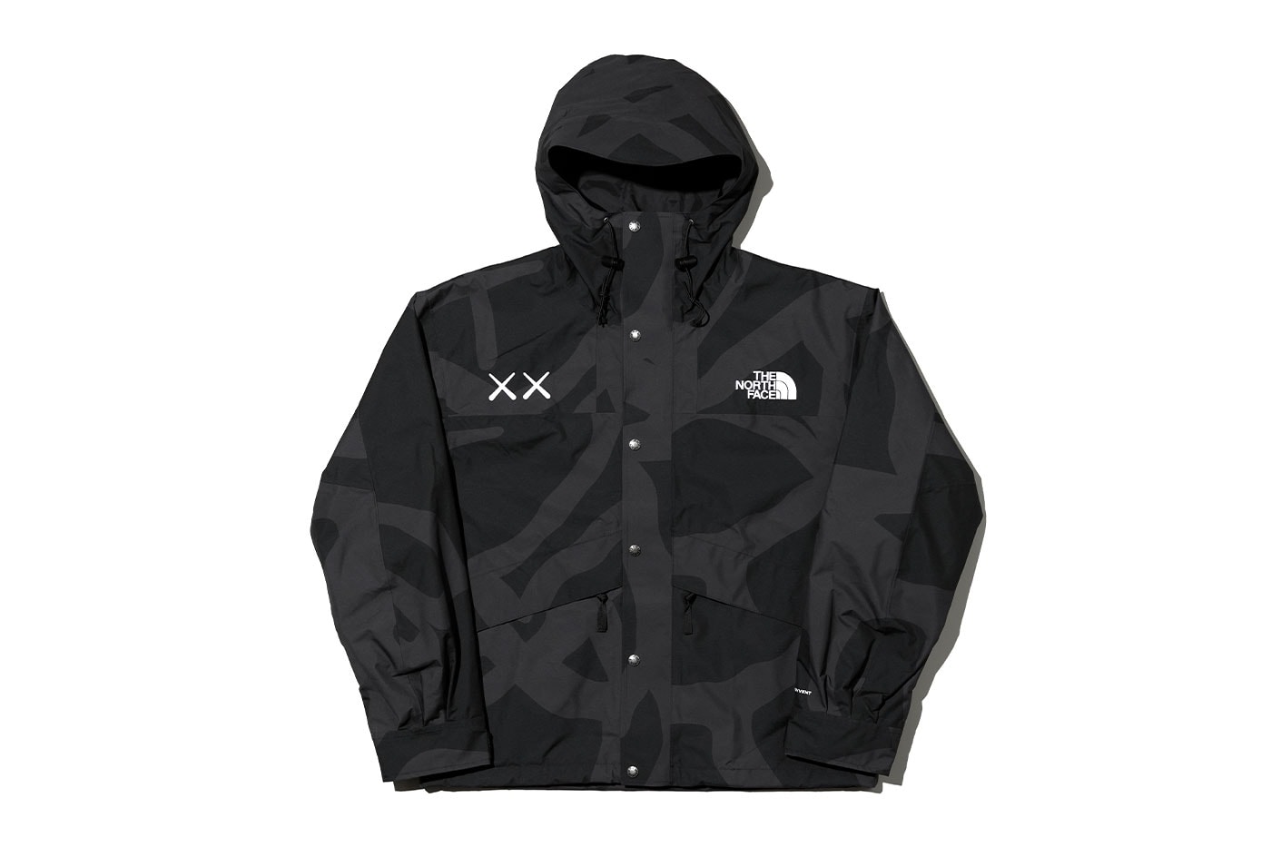 TNF The North Face x KAWS Hoodie tee mitts jacket parka product images pant mule release info date price