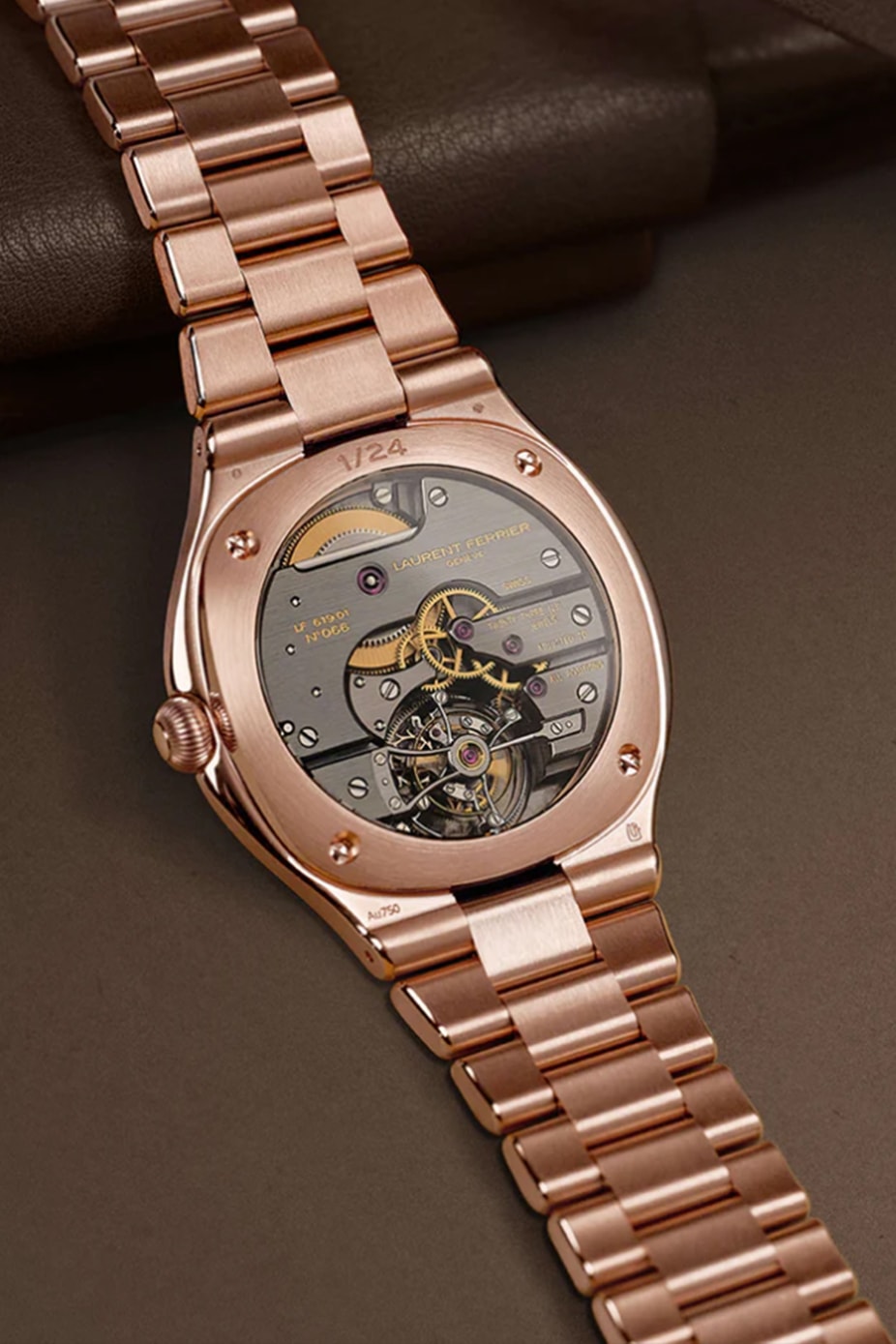 laurent ferrier grand sport tourbillon golden brown release watches swiss watch 