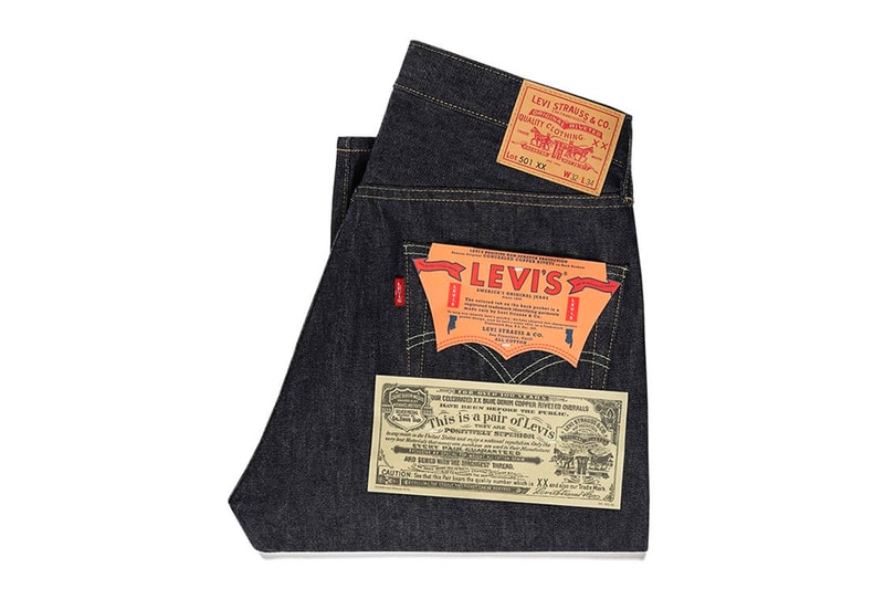 Levis Vintage Clothing right side out 1963 501 cone mills white oak denim deadstock harajuku osaka release spring summer 2022 info date price 