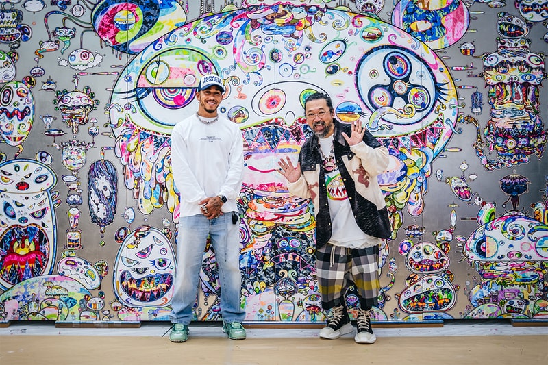 Lewis Hamilton and Takashi Murakami Drop Limited-Edition Collaboration mercedes +44 plus44 london united kingdom uk british psychedelic speed demon plus44world f1 formula one driver racer street style