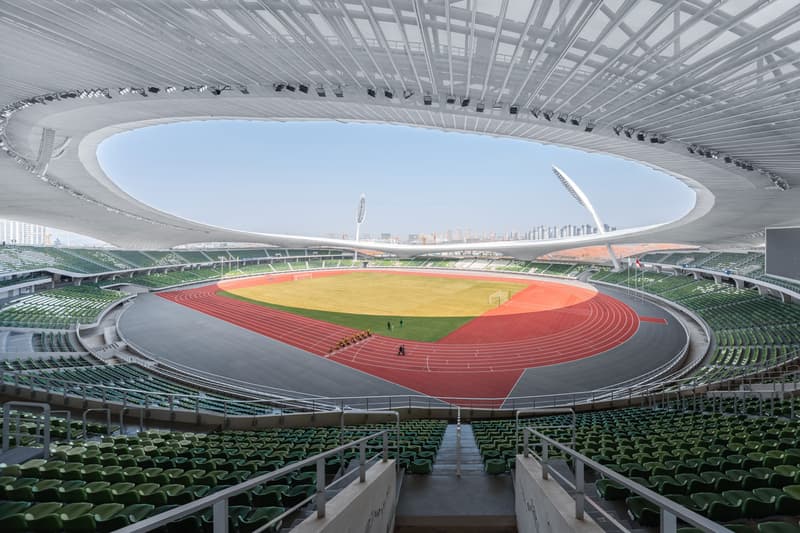 Mad architects ma yansong quzhou stadium quzhou sports park earth sheltered building zhejiang province shanghai 30000