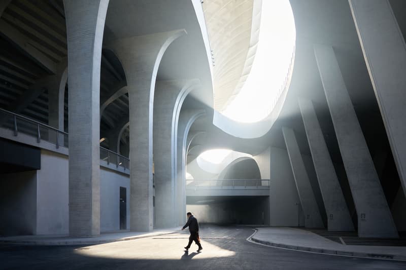 Mad architects ma yansong quzhou stadium quzhou sports park earth sheltered building zhejiang province shanghai 30000