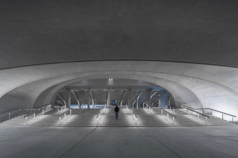 Mad architects ma yansong quzhou stadium quzhou sports park earth sheltered building zhejiang province shanghai 30000