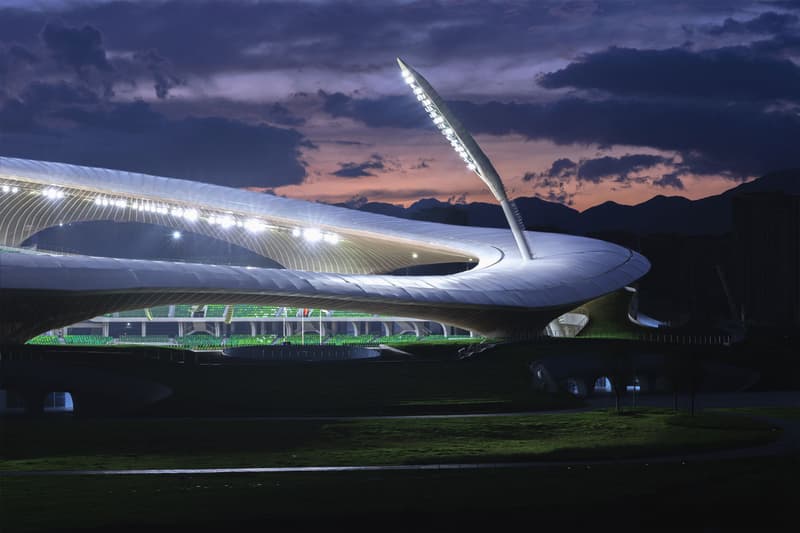 Mad architects ma yansong quzhou stadium quzhou sports park earth sheltered building zhejiang province shanghai 30000 